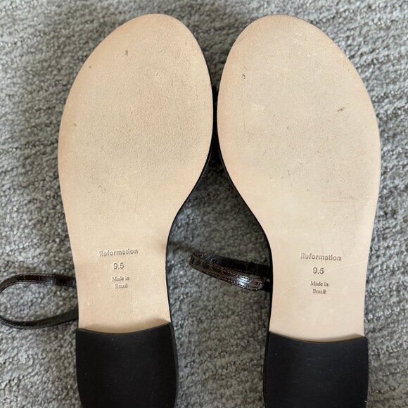 **NEW** Reformation Cassandra Toe Ring Sandal (Size 9.5) - Picture 3 of 5
